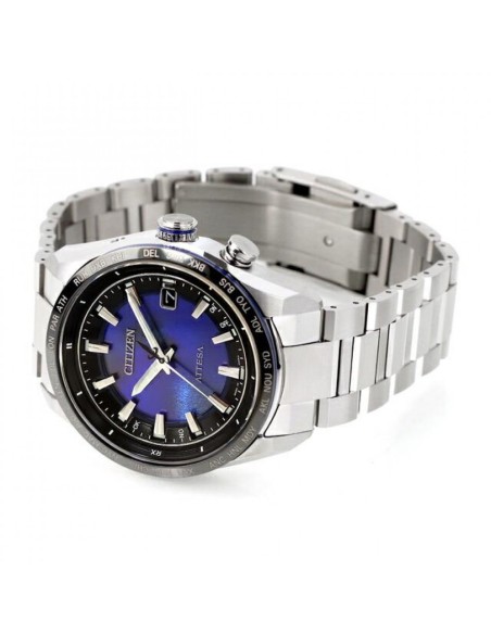 solar‑radio Citizen Attesa Unite with BLUE CB0288‑65L JDM 40,6 mm – Zafiro, 100 m, Super Titanium,