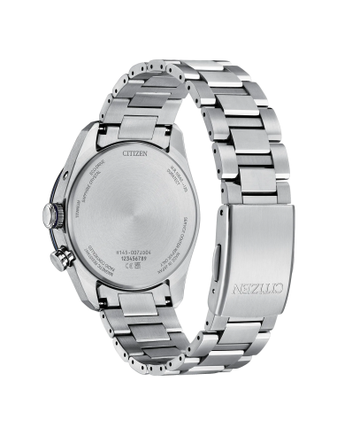 solar‑radio Citizen Attesa Unite with BLUE CB0288‑65L JDM 40,6 mm – Zafiro, 100 m, Super Titanium,
