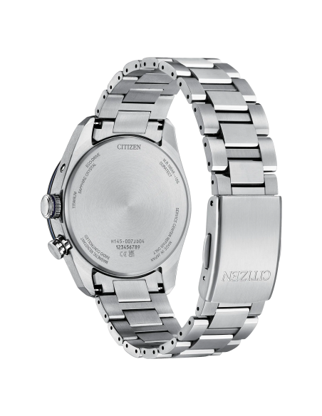solar‑radio Citizen Attesa Unite with BLUE CB0288‑65L JDM 40,6 mm – Zafiro, 100 m, Super Titanium,