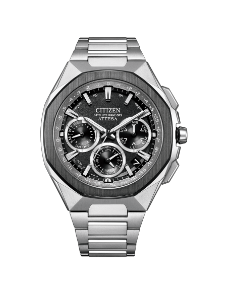 solar Satellite GPS titanio Citizen Attesa ACT Line CC4104-53E JDM 44mm 100m WR cristal de zafiro
