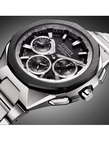 solar Satellite GPS titanio Citizen Attesa ACT Line CC4104-53E JDM 44mm 100m WR cristal de zafiro