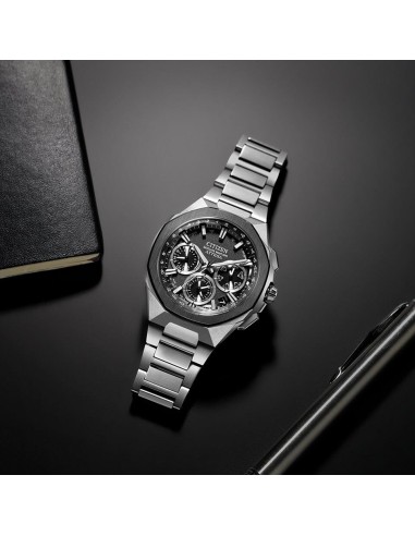 solar Satellite GPS titanio Citizen Attesa ACT Line CC4104-53E JDM 44mm 100m WR cristal de zafiro
