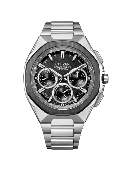 solar Satellite GPS titanio Citizen Attesa ACT Line CC4104-53E JDM 44mm 100m WR cristal de zafiro