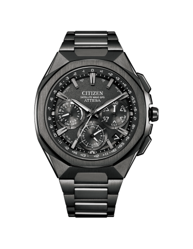 hombre solar Satellite GPS Citizen Attesa ACT Line/Black Titanium™ Series CC4105-69E JDM 44mm 100m WR