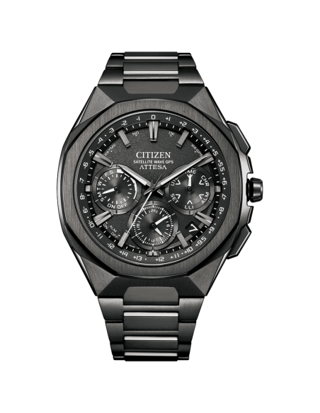 hombre solar Satellite GPS Citizen Attesa ACT Line/Black Titanium™ Series CC4105-69E JDM 44mm 100m WR