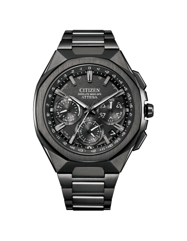 hombre solar Satellite GPS Citizen Attesa ACT Line/Black Titanium™ Series CC4105-69E JDM 44mm 100m WR