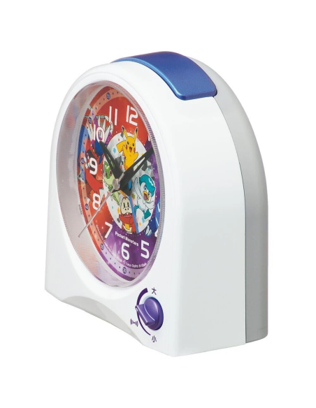 despertador  Seiko Clock Alarm Clock Table Clock Character Pokemon White 115×115×55mm CQ425W