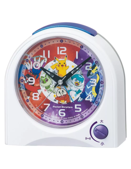 despertador  Seiko Clock Alarm Clock Table Clock Character Pokemon White 115×115×55mm CQ425W