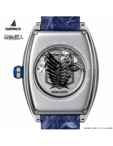 automático Garrack Attack on Titan Eren Yeager S-MEISTER COLLABORATION WATCH LIMITED 100 pcs EDITION MADE IN JAPAN