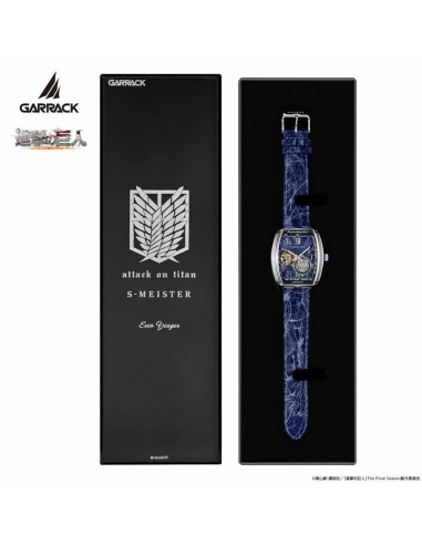automático Garrack Attack on Titan Eren Yeager S-MEISTER COLLABORATION WATCH LIMITED 100 pcs EDITION MADE IN JAPAN