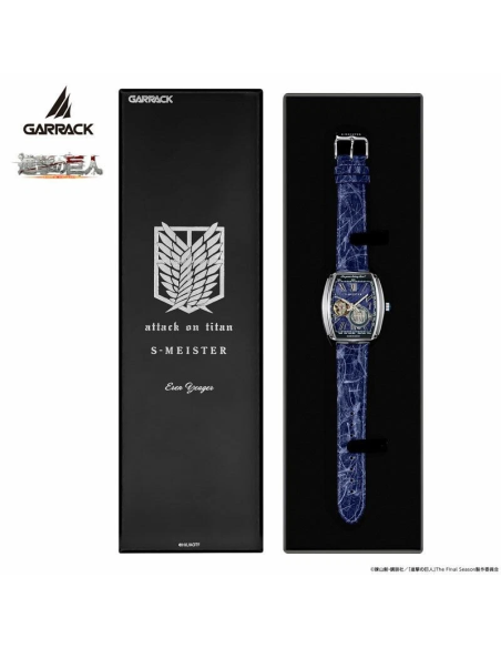 automático Garrack Attack on Titan Eren Yeager S-MEISTER COLLABORATION WATCH LIMITED 100 pcs EDITION MADE IN JAPAN