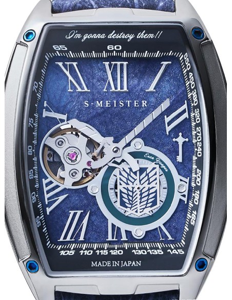 automático Garrack Attack on Titan Eren Yeager S-MEISTER COLLABORATION WATCH LIMITED 100 pcs EDITION MADE IN JAPAN