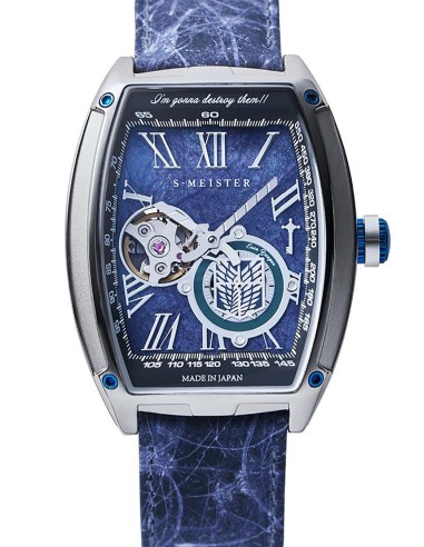 automático Garrack Attack on Titan Eren Yeager S-MEISTER COLLABORATION WATCH LIMITED 100 pcs EDITION MADE IN JAPAN