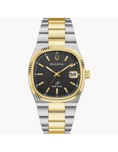 unisex Bulova Super Seville 98B458 38mm  movimiento cuarzo alta precisión HPQ 262kHz cristal de zafiro
