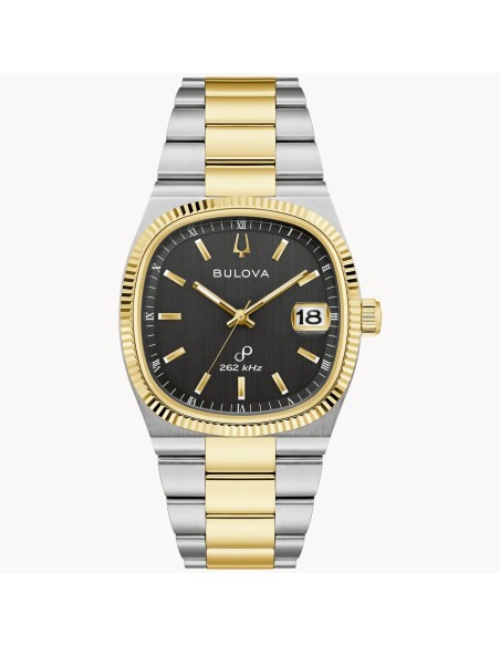 unisex Bulova Super Seville 98B458 38mm  movimiento cuarzo alta precisión HPQ 262kHz cristal de zafiro