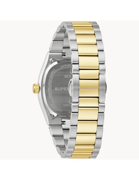unisex Bulova Super Seville 98B458 38mm  movimiento cuarzo alta precisión HPQ 262kHz cristal de zafiro