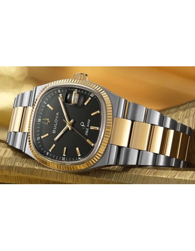 unisex Bulova Super Seville 98B458 38mm  movimiento cuarzo alta precisión HPQ 262kHz cristal de zafiro
