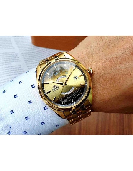 reloj automático hombre Orient Multi-Year  RA-BA0001G 43,5mm 50m WR correa de acero