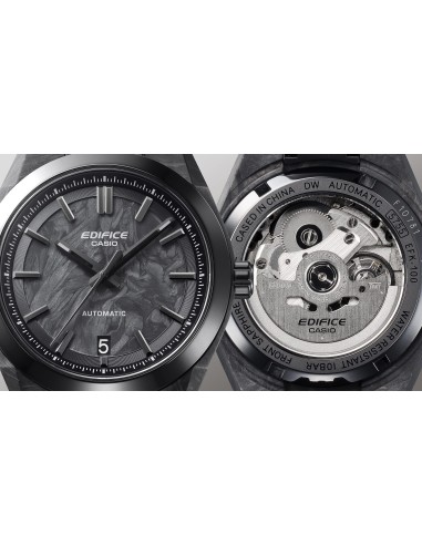 automático Casio Edifice Forged Carbon Automatic EFK-100XPB-1AJF 40mm 100m WR JDM