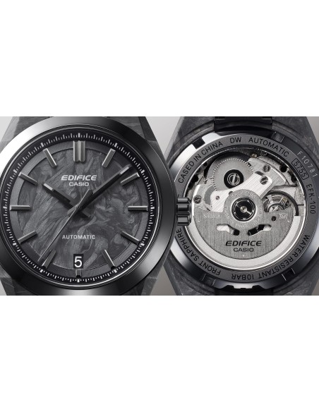 automático Casio Edifice Forged Carbon Automatic EFK-100XPB-1AJF 40mm 100m WR JDM