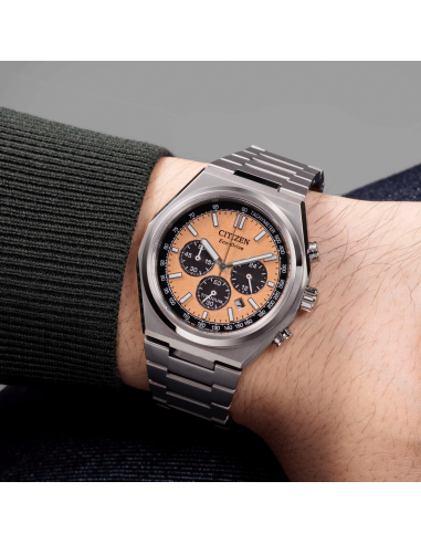 Citizen ZENSHIN Sport Luxury Super Titanium Panda CA4610-85Z 42.5mm 100m WR cristal de zafiro