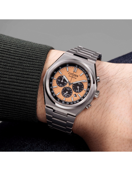 Citizen ZENSHIN Sport Luxury Super Titanium Panda CA4610-85Z 42.5mm 100m WR cristal de zafiro