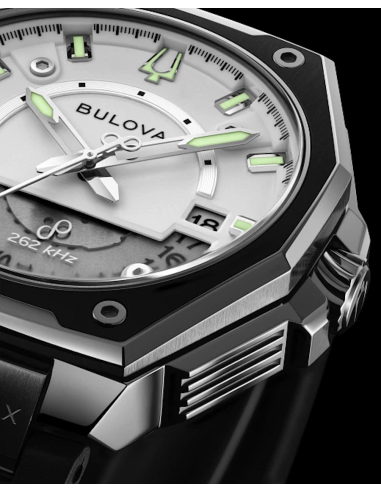 Bulova X-Series Precisionist  98B457 HPQ movt. 262 kHz 42mm 100m WR cristal de zafiro anti-reflejos