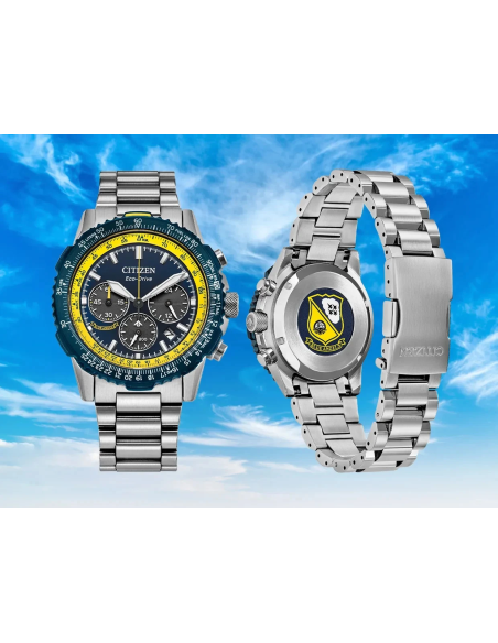 solar Citizen Promaster Sky Navihawk Blue Angels  CA4667-53L 40MM 200m Cristal de zafiro