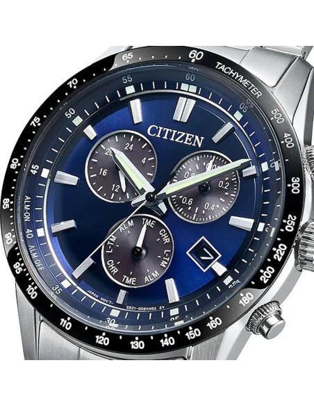 cronógrafo solar Citizen Eco-Drive BL5614-59L JDM 39.5m 100m WR correa de acero