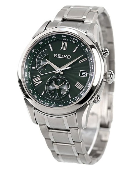 solar radiocontrol titanio Seiko Brightz SAGA307 JDM 41.4MM 100M WR Hecho en Japón cristal de zafiro