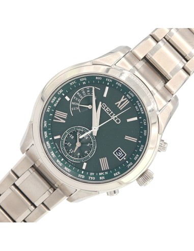 solar radiocontrol titanio Seiko Brightz SAGA307 JDM 41.4MM 100M WR Hecho en Japón cristal de zafiro