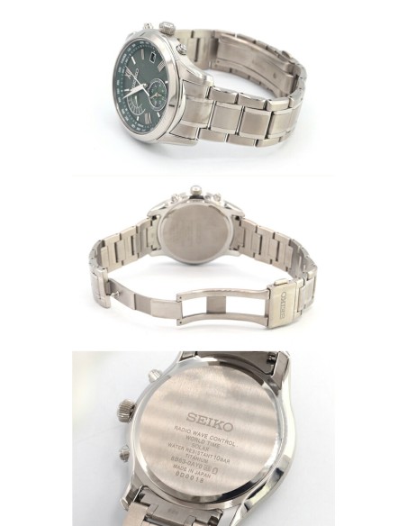 solar radiocontrol titanio Seiko Brightz SAGA307 JDM 41.4MM 100M WR Hecho en Japón cristal de zafiro
