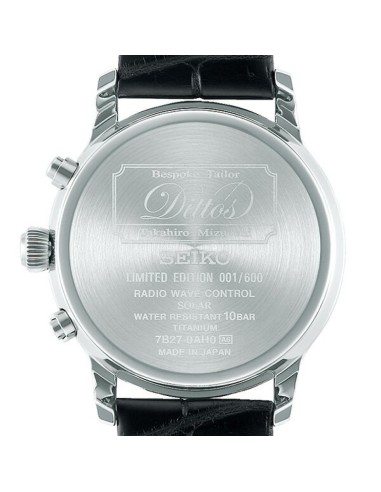 solar Titanio Seiko Brightz Bespoke Tailor Dittos Limited 600 zafiro cocodrilo 38.5mm