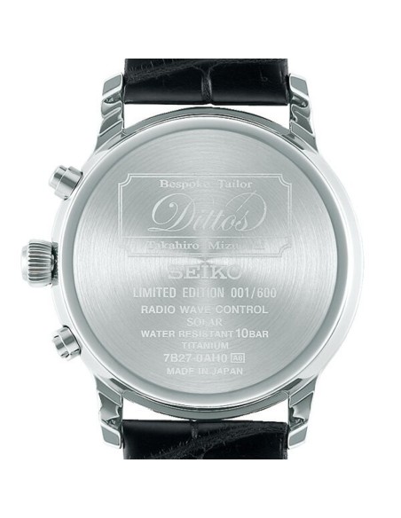 solar Titanio Seiko Brightz Bespoke Tailor Dittos Limited 600 zafiro cocodrilo 38.5mm