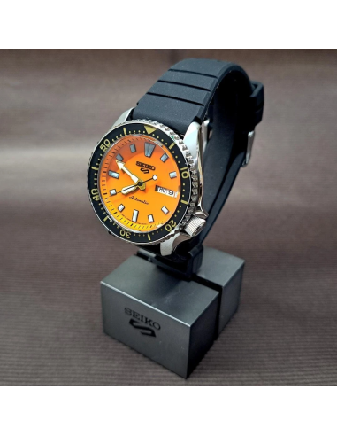automático hombre Seiko SKX SBSA309 Kabocha JDM 42.5mm 100m WR correa de silicona hecho en Japón