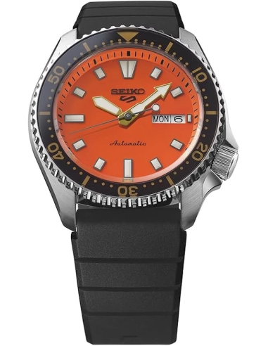 automático hombre Seiko SKX SBSA309 Kabocha JDM 42.5mm 100m WR correa de silicona hecho en Japón
