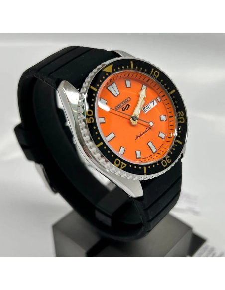 automático hombre Seiko SKX SBSA309 Kabocha JDM 42.5mm 100m WR correa de silicona hecho en Japón