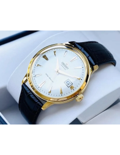 reloj automático hombre Orient Bambino TAC00003W 40mm 30m WR correa de cuero 2