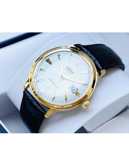 reloj automático hombre Orient Bambino TAC00003W 40mm 30m WR correa de cuero