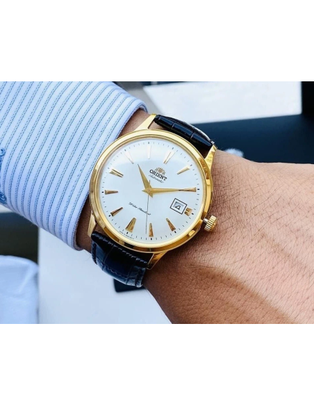reloj automático hombre Orient Bambino TAC00003W 40mm 30m WR correa de cuero