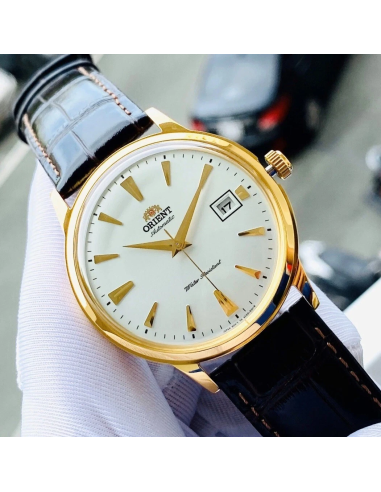 reloj automático hombre Orient Bambino TAC00003W 40mm 30m WR correa de cuero