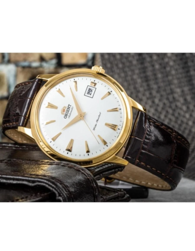 reloj automático hombre Orient Bambino TAC00003W 40mm 30m WR correa de cuero