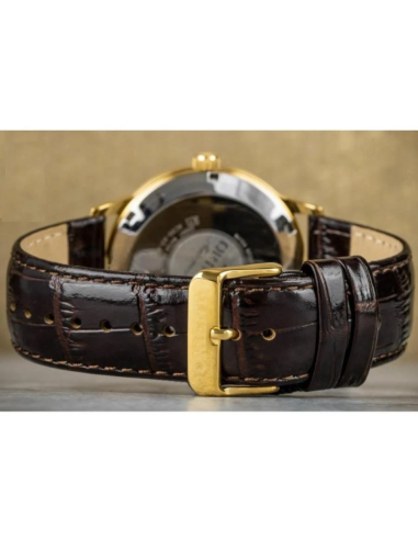 reloj automático hombre Orient Bambino TAC00003W 40mm 30m WR correa de cuero