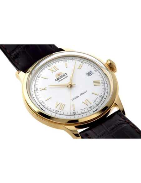 Reloj automático hombre Orient Bambino TAC00007W 40.5mm 30m WR correa de cuero Calibre F6724