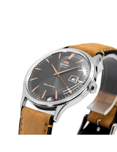 Reloj automático hombre Orient Bambino TAC08003A 42mm 30m WR correa de cuero