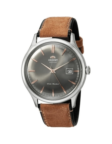 Reloj automático hombre Orient Bambino TAC08003A 42mm 30m WR correa de cuero