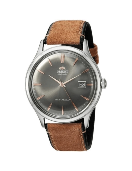 Reloj automático hombre Orient Bambino TAC08003A 42mm 30m WR correa de cuero