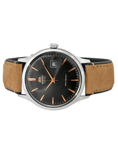 Reloj automático hombre Orient Bambino TAC08003A 42mm 30m WR correa de cuero