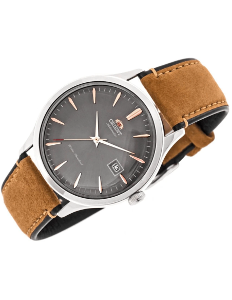 Reloj automático hombre Orient Bambino TAC08003A 42mm 30m WR correa de cuero