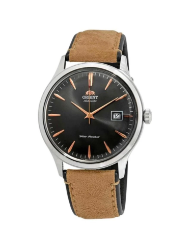 Reloj automático hombre Orient Bambino TAC08003A 42mm 30m WR correa de cuero